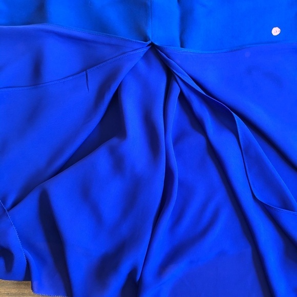 T. Babaton Quinn 100% Silk Skirt maxi slit blue purple XS - Picture 6 of 12